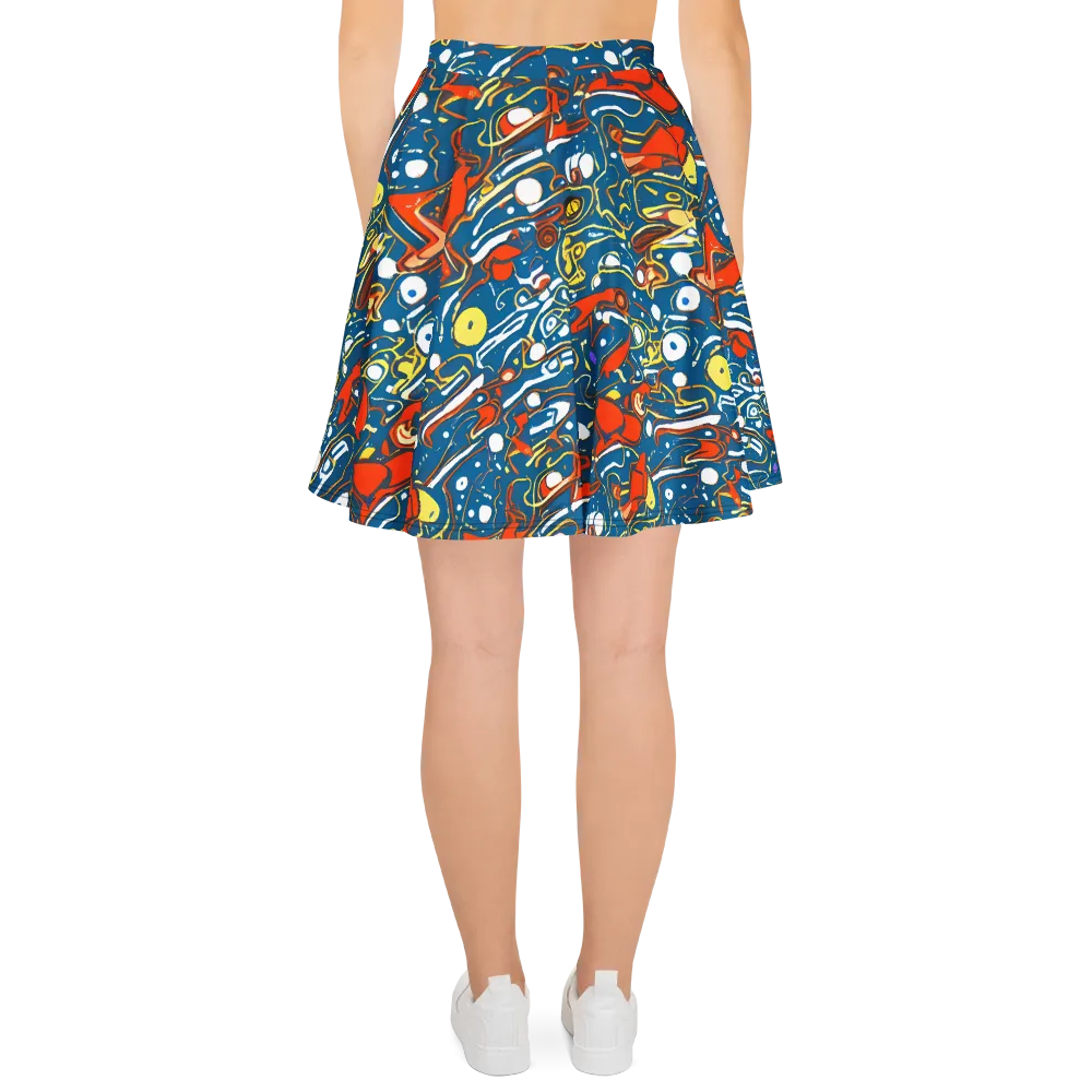 Liquid Geometry on Skater Skirt — Back