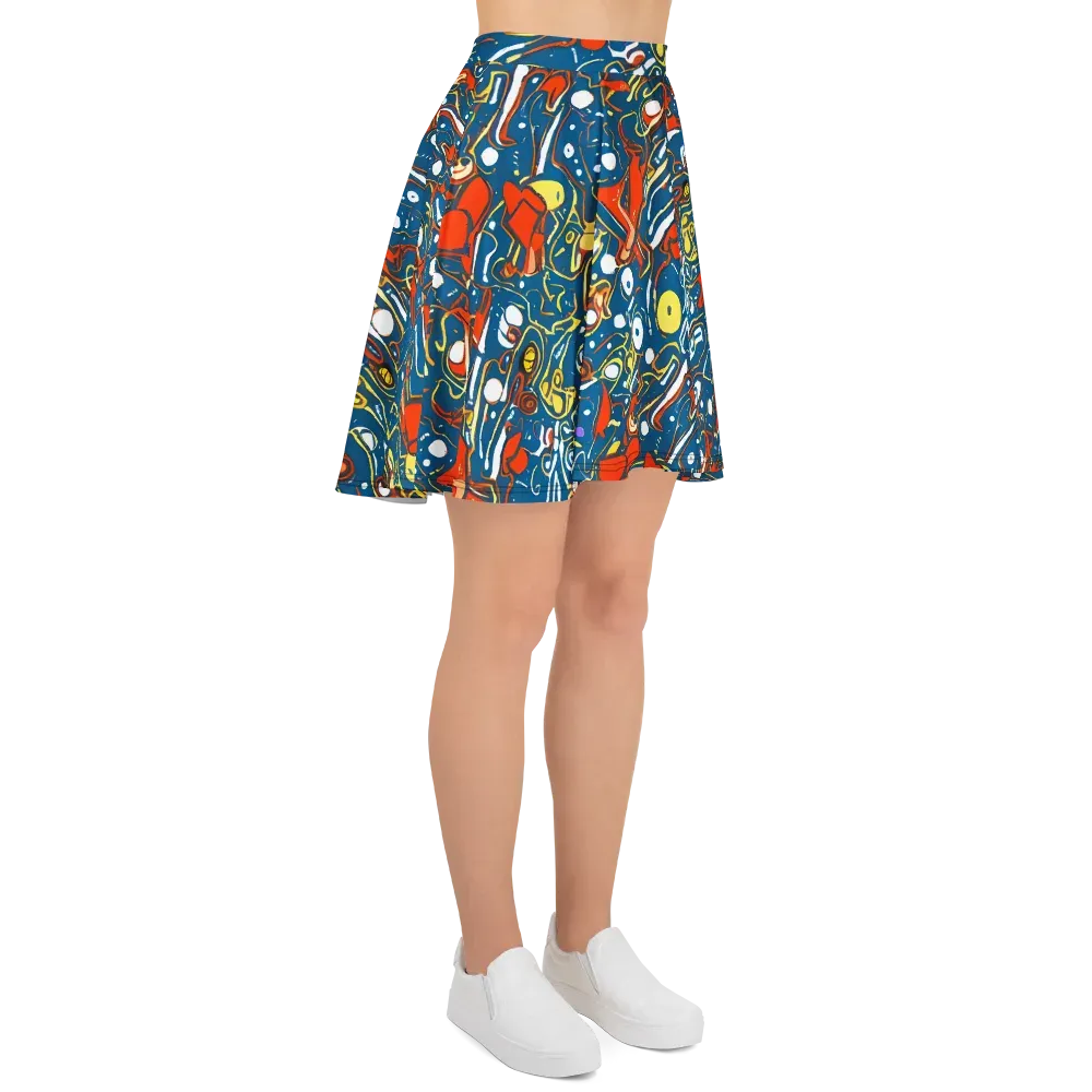 Liquid Geometry on Skater Skirt — Right