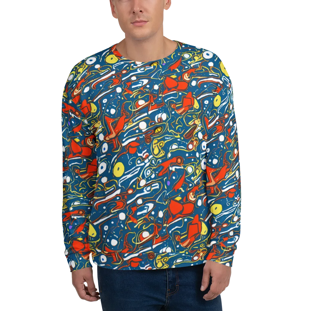 Liquid Geometry on Sweatshirt — Front