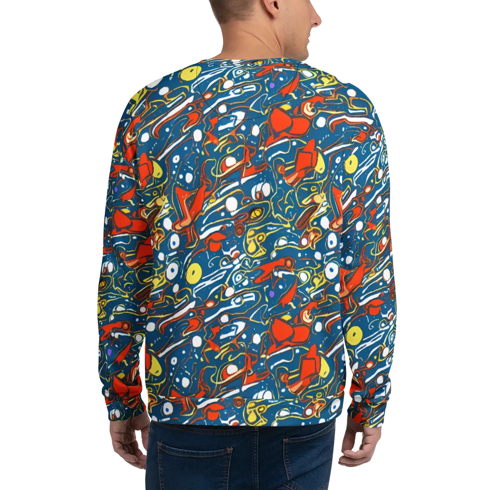 Liquid Geometry on Sweatshirt — Back