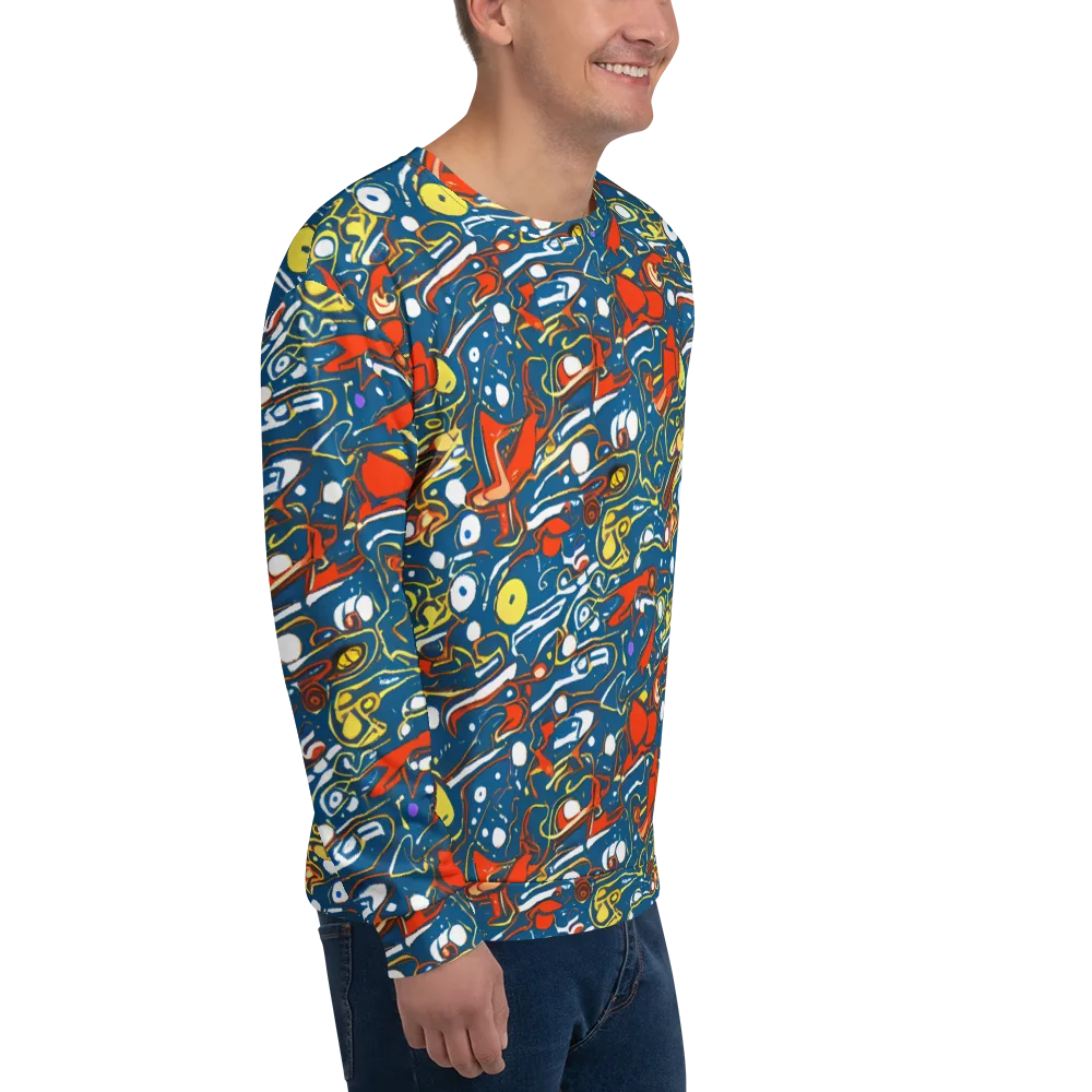 Liquid Geometry on Sweatshirt — Right Front