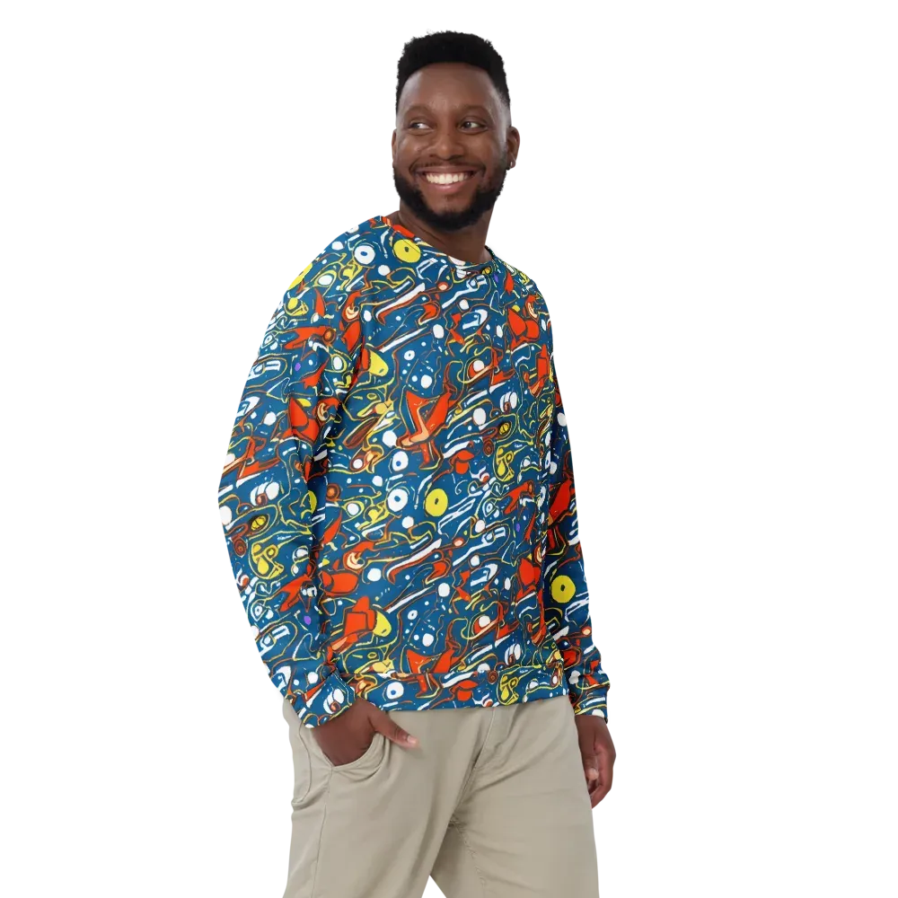 Liquid Geometry on Sweatshirt — Front