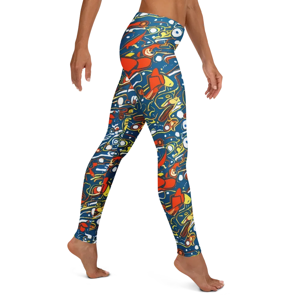 Liquid Geometry on Leggings — Right
