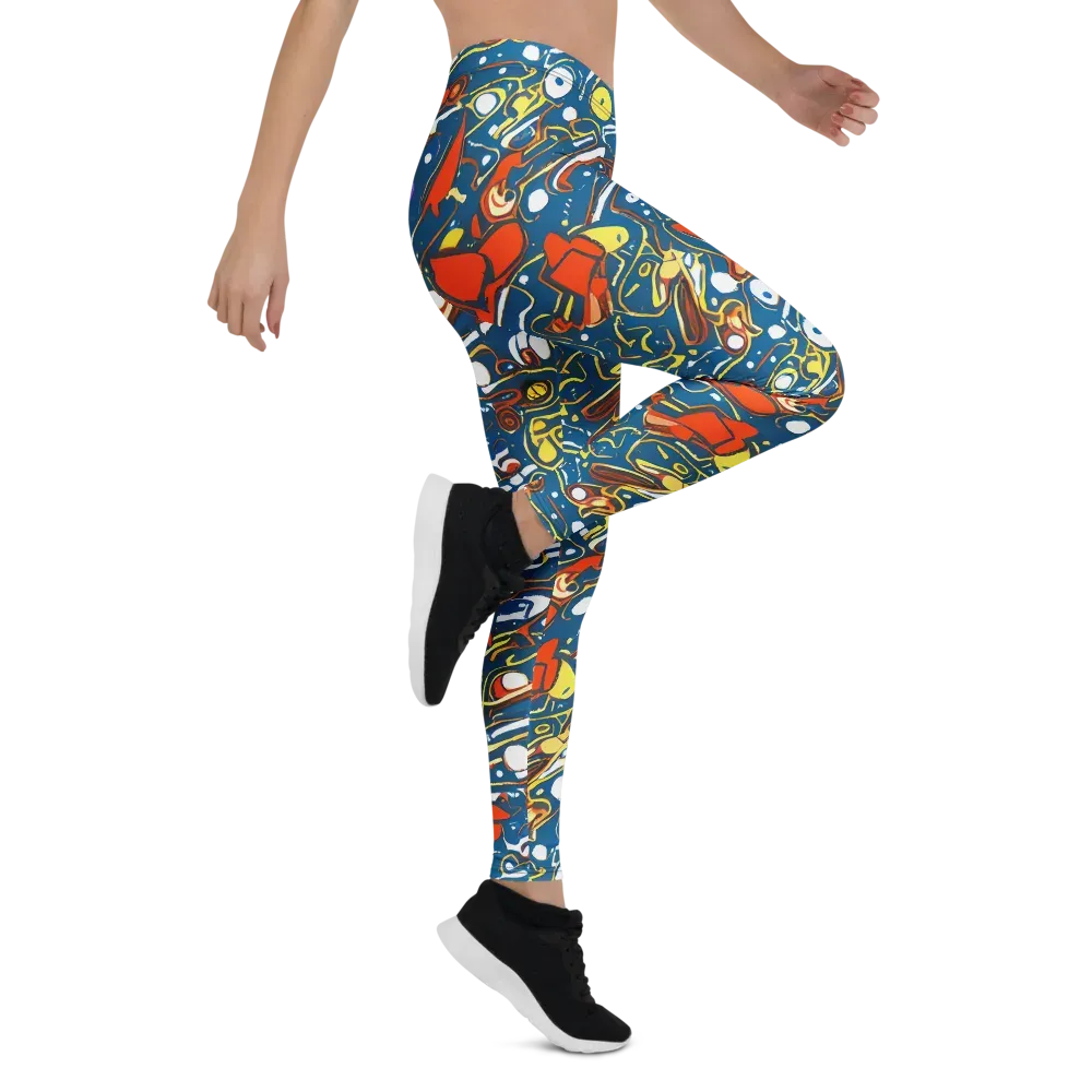 Liquid Geometry on Leggings — Right