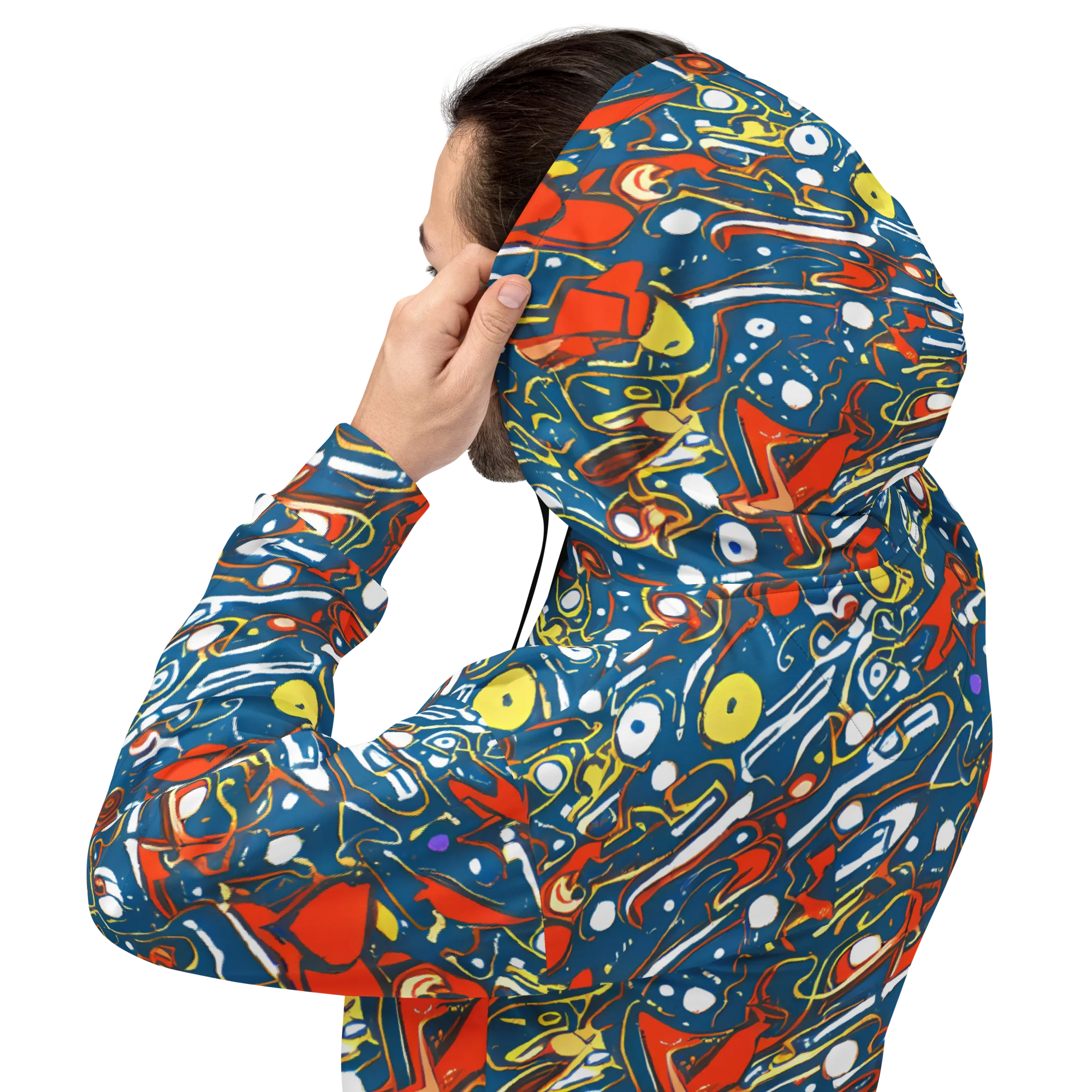 Liquid Geometry on Hoodie — Back