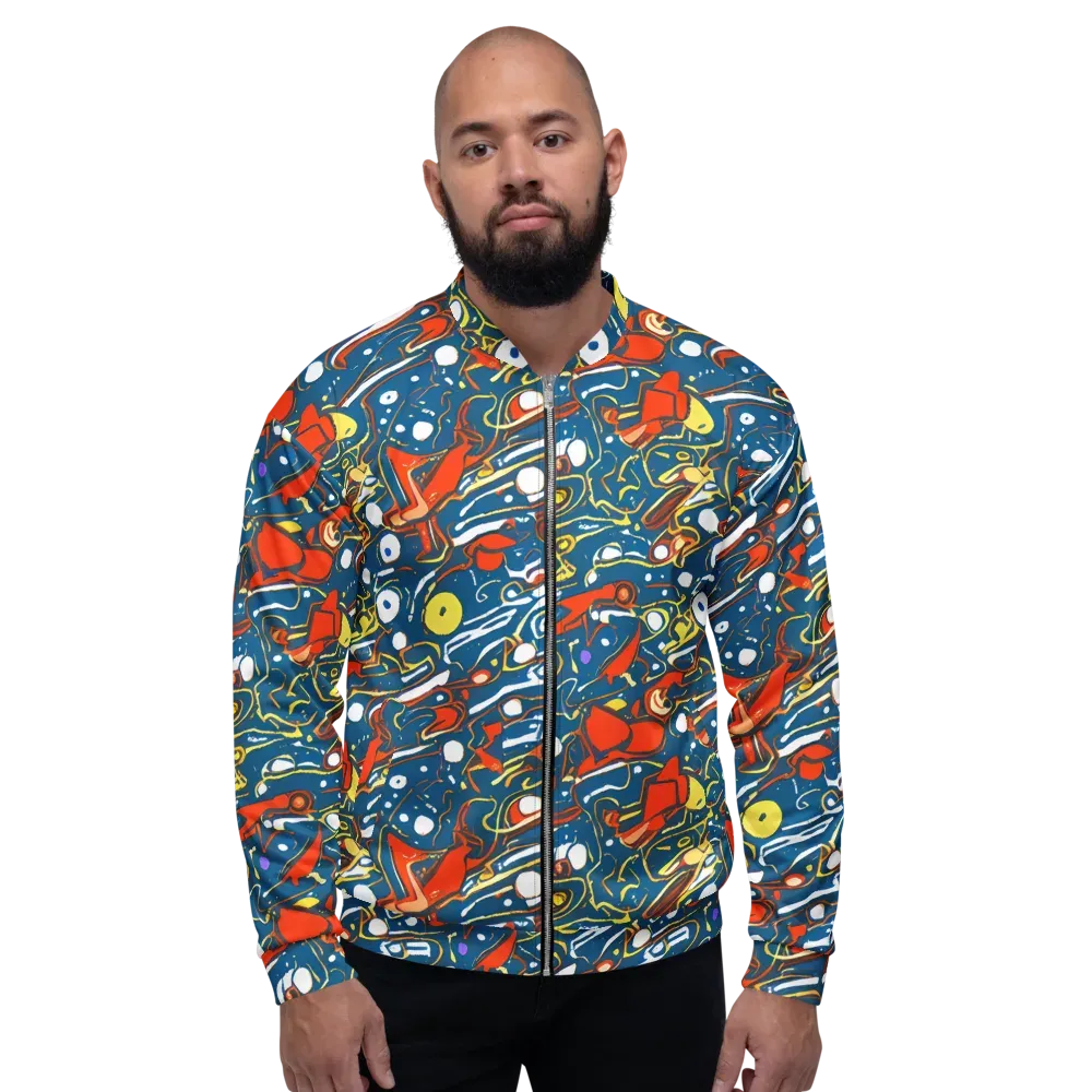 Liquid Geometry on Bomber Jacket — Front