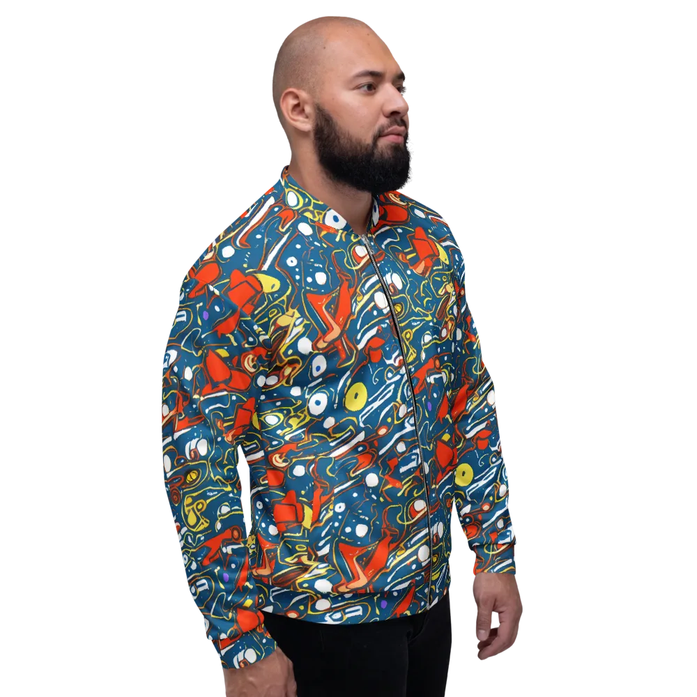 Liquid Geometry on Bomber Jacket — Right