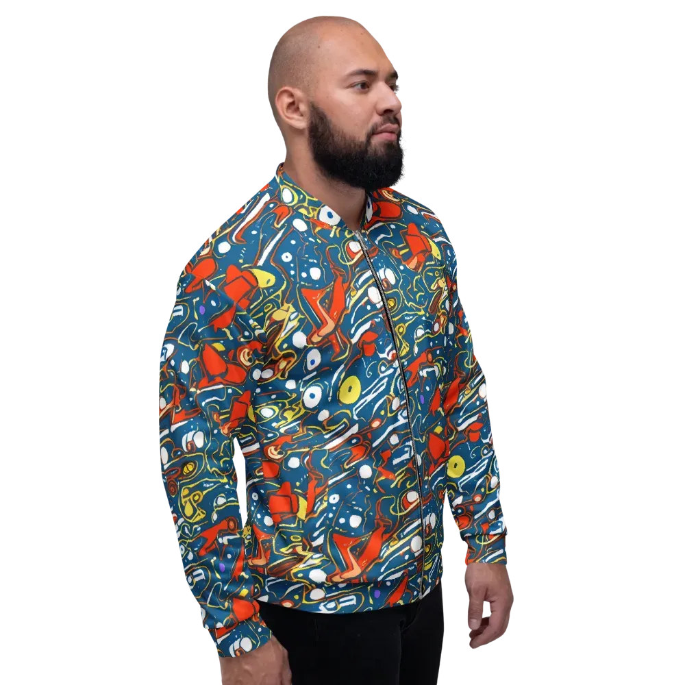 Liquid Geometry on Bomber Jacket — Right