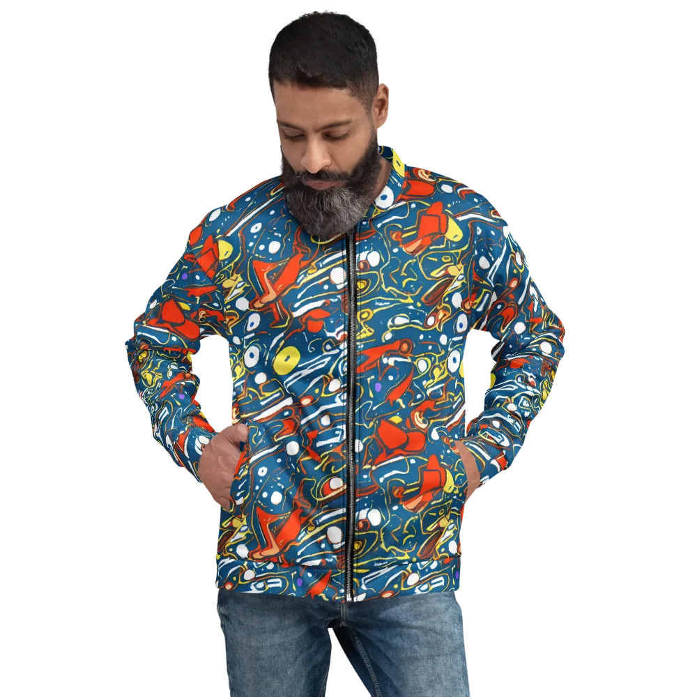 Liquid Geometry on Bomber Jacket — Front