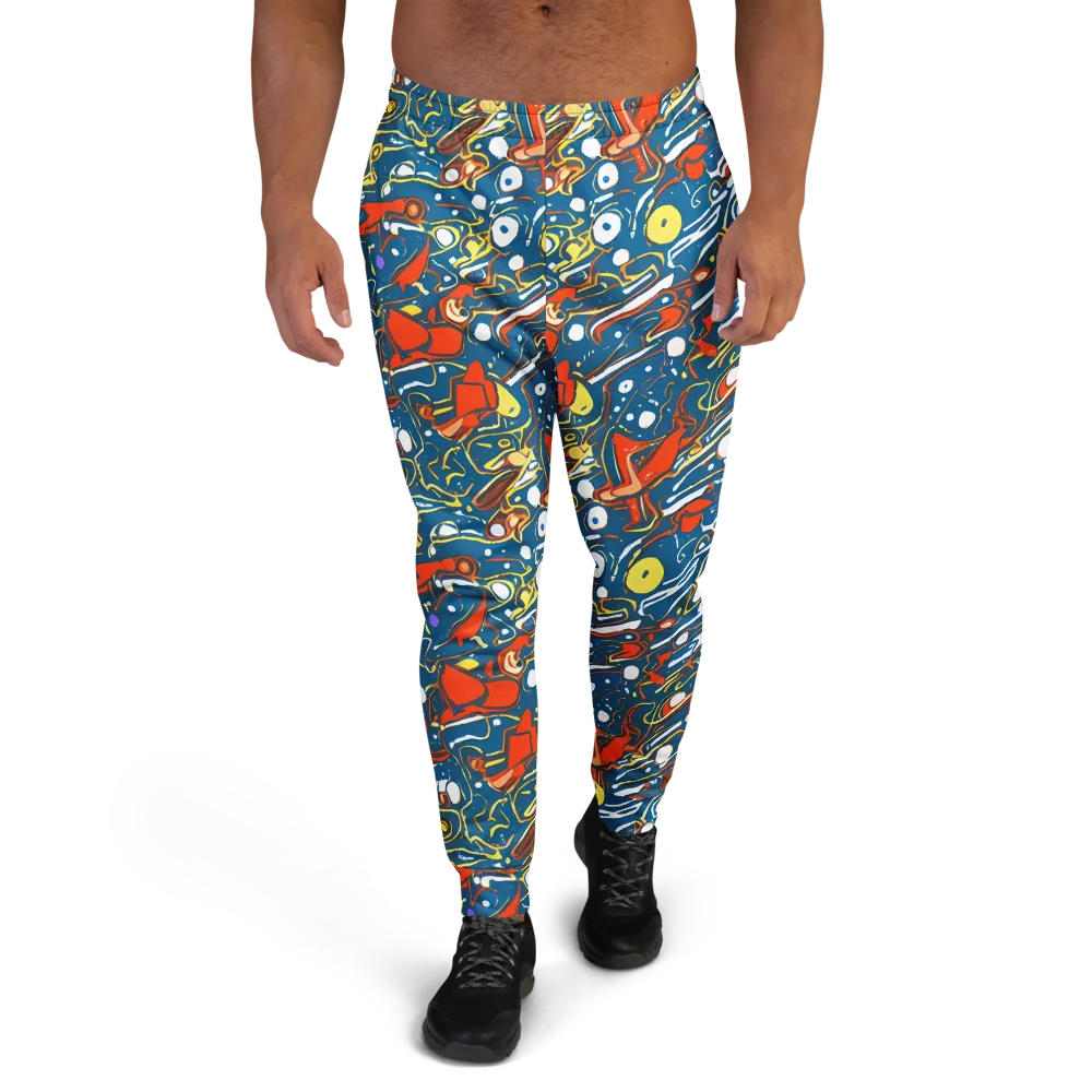 Liquid Geometry on Men's Joggers — Front