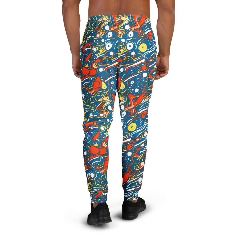 Liquid Geometry on Men's Joggers — Back