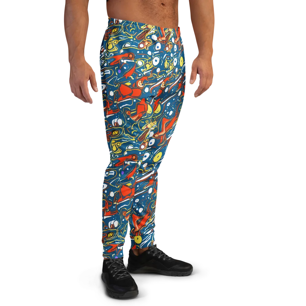 Liquid Geometry on Men's Joggers — Right