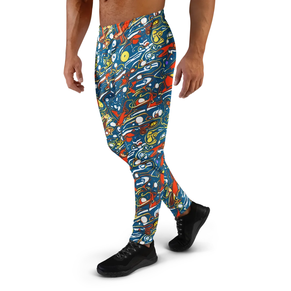 Liquid Geometry on Men's Joggers — Left