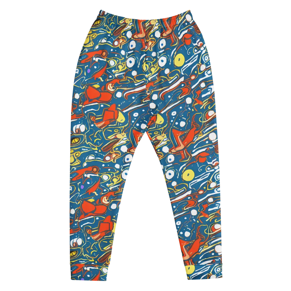 Liquid Geometry on Men's Joggers — Front