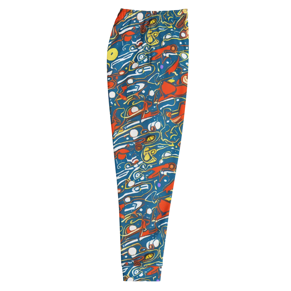 Liquid Geometry on Men's Joggers — Right