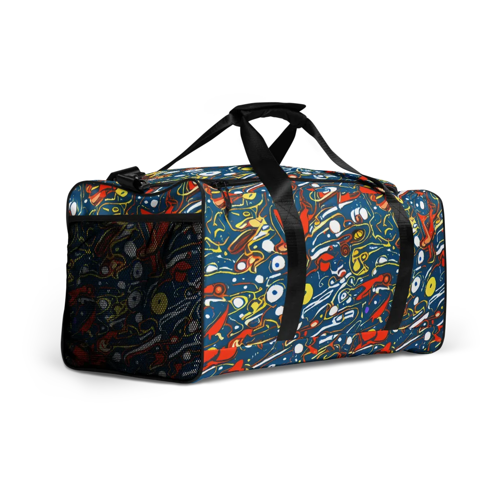 Liquid Geometry on Duffle Bag — Right Front