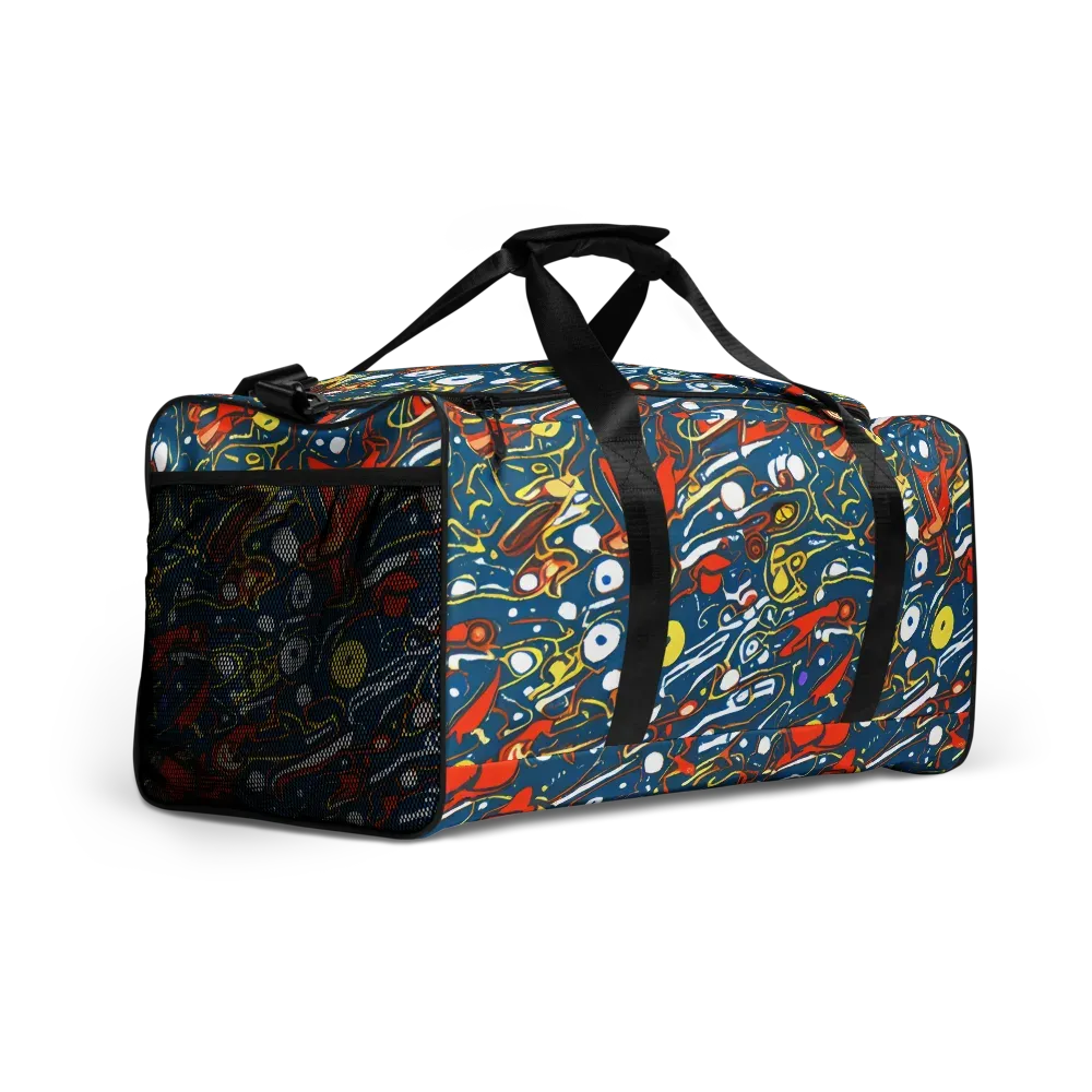Liquid Geometry on Duffle Bag — Right Front