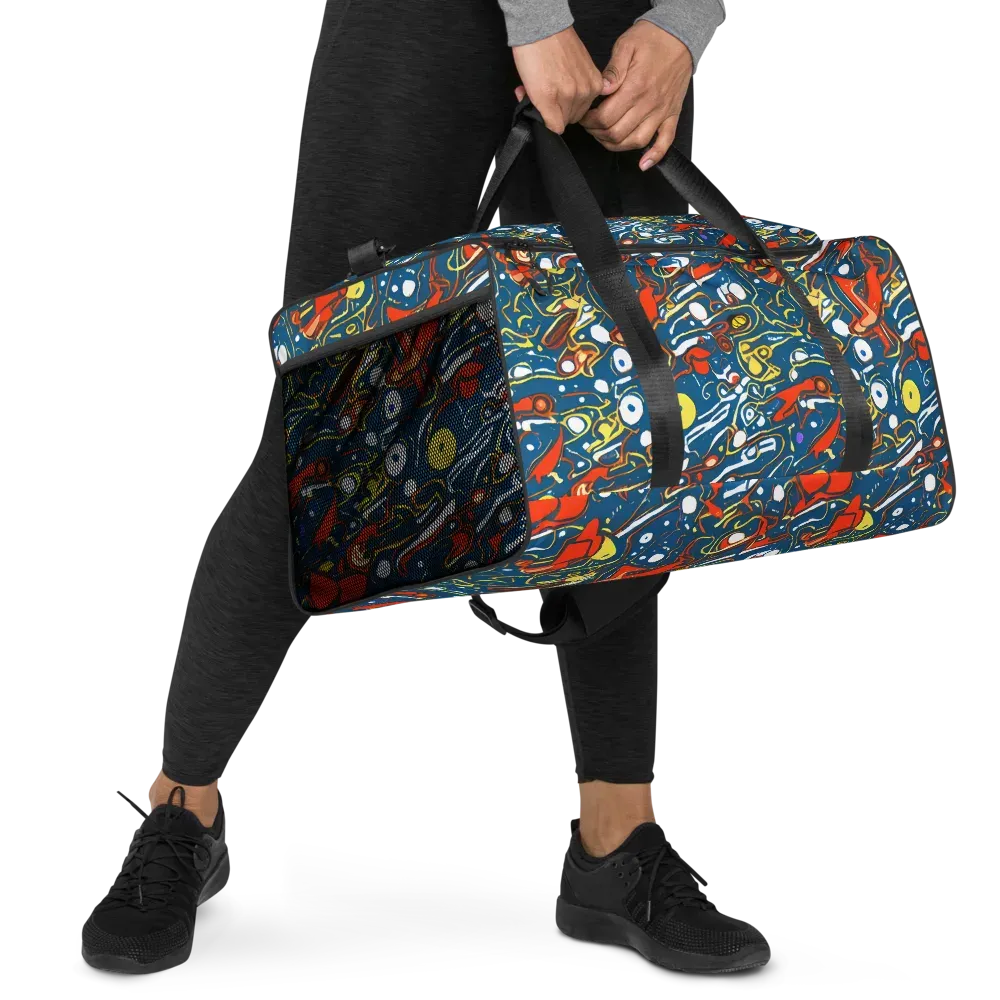 Liquid Geometry on Duffle Bag — Right Front