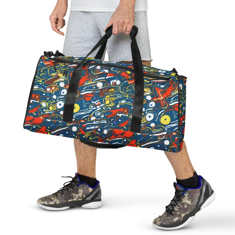 Liquid Geometry on Duffle Bag — Front