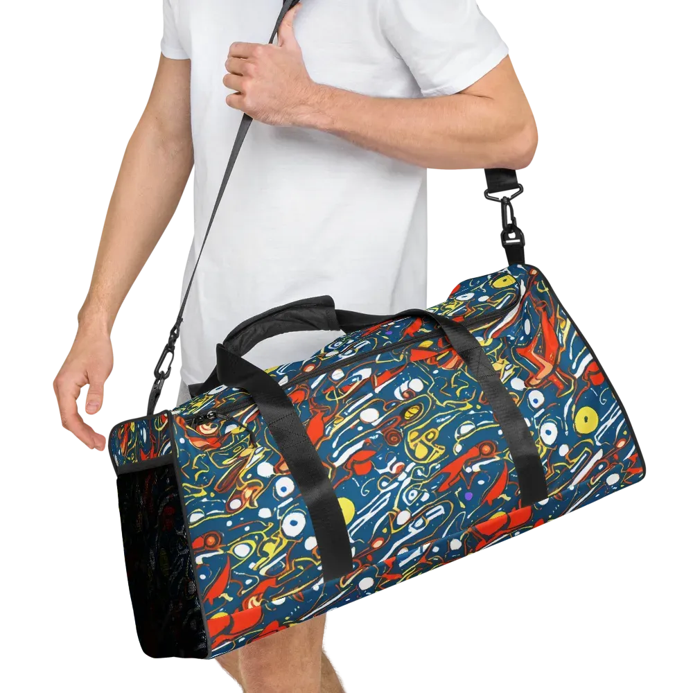 Liquid Geometry on Duffle Bag — Right Front
