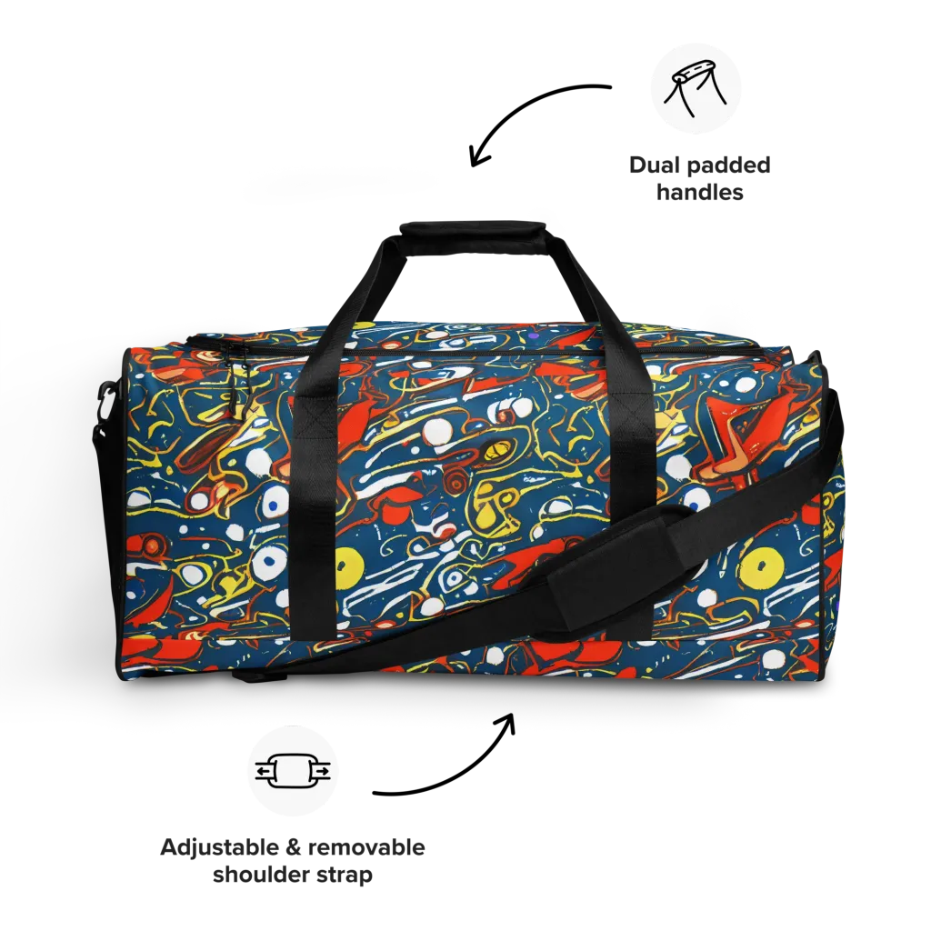 Liquid Geometry on Duffle Bag — Front