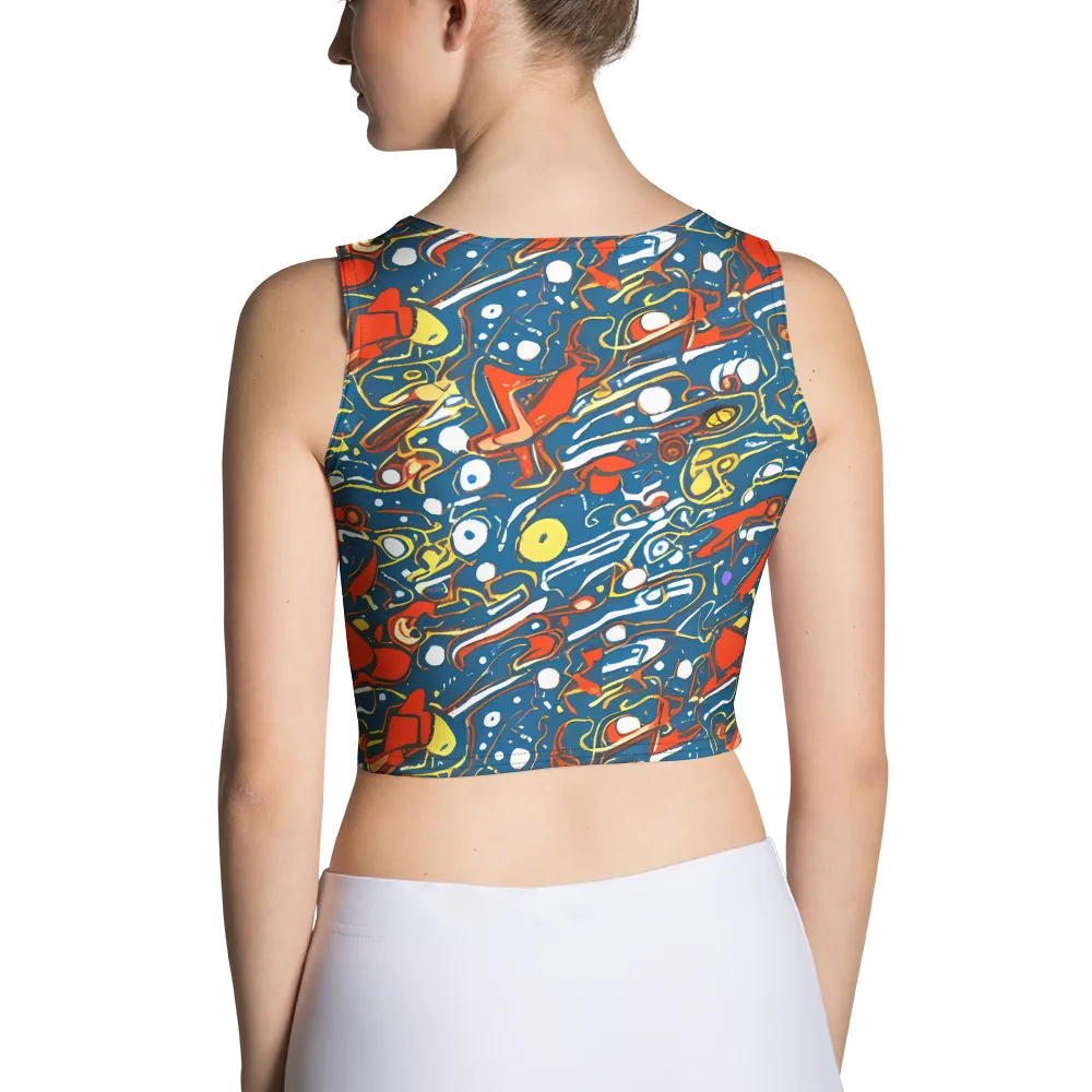 Liquid Geometry on Crop Top — Back