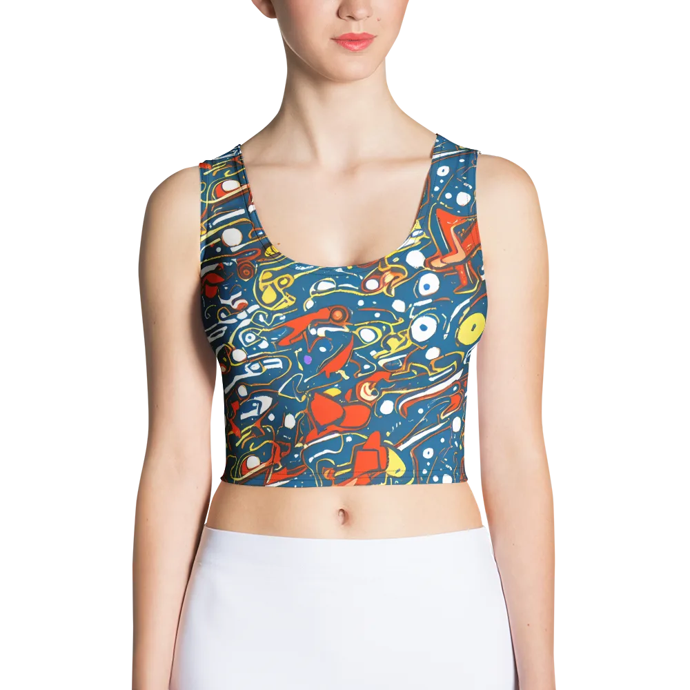 Liquid Geometry on Crop Top — Front
