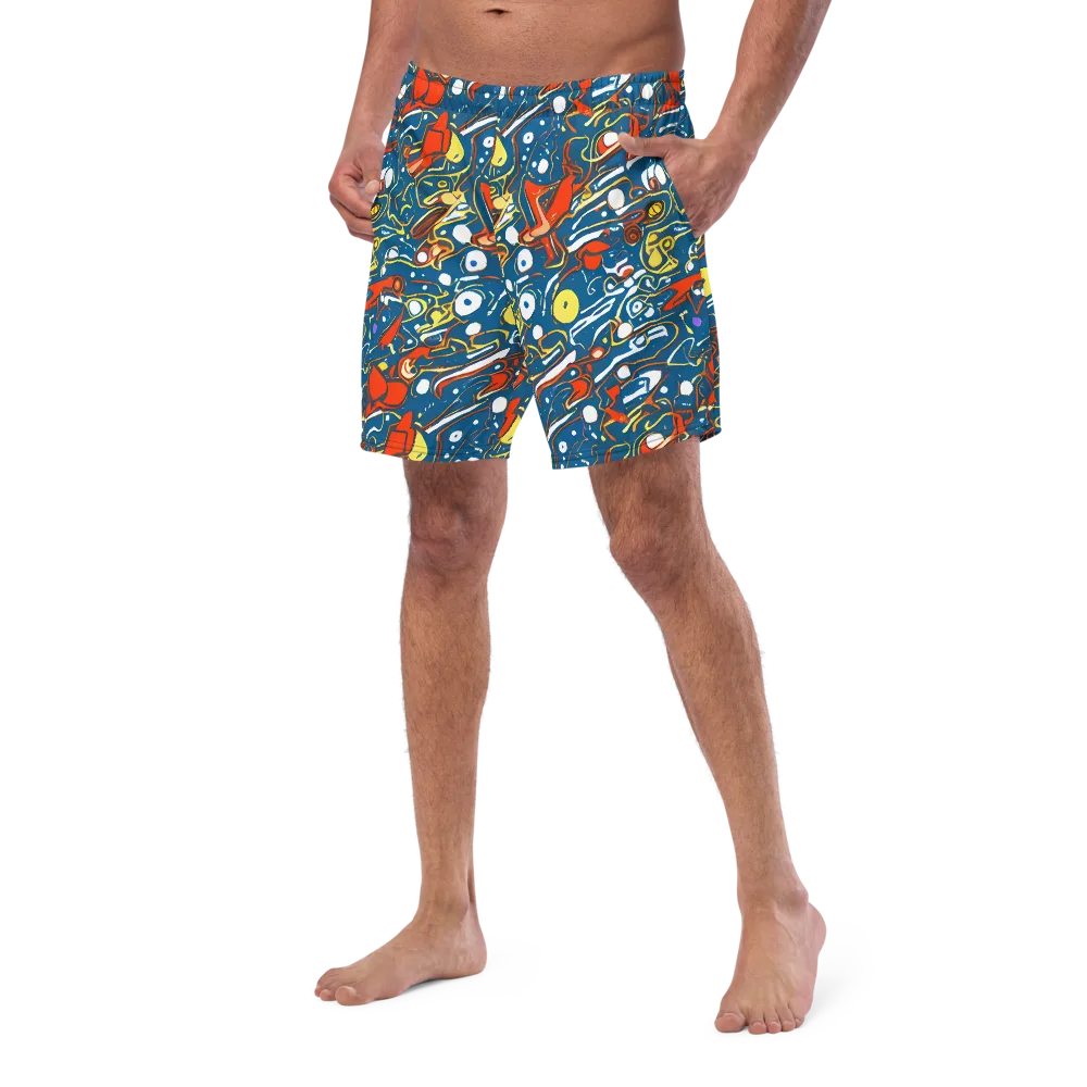 Liquid Geometry on Swim Trunks — Left Front