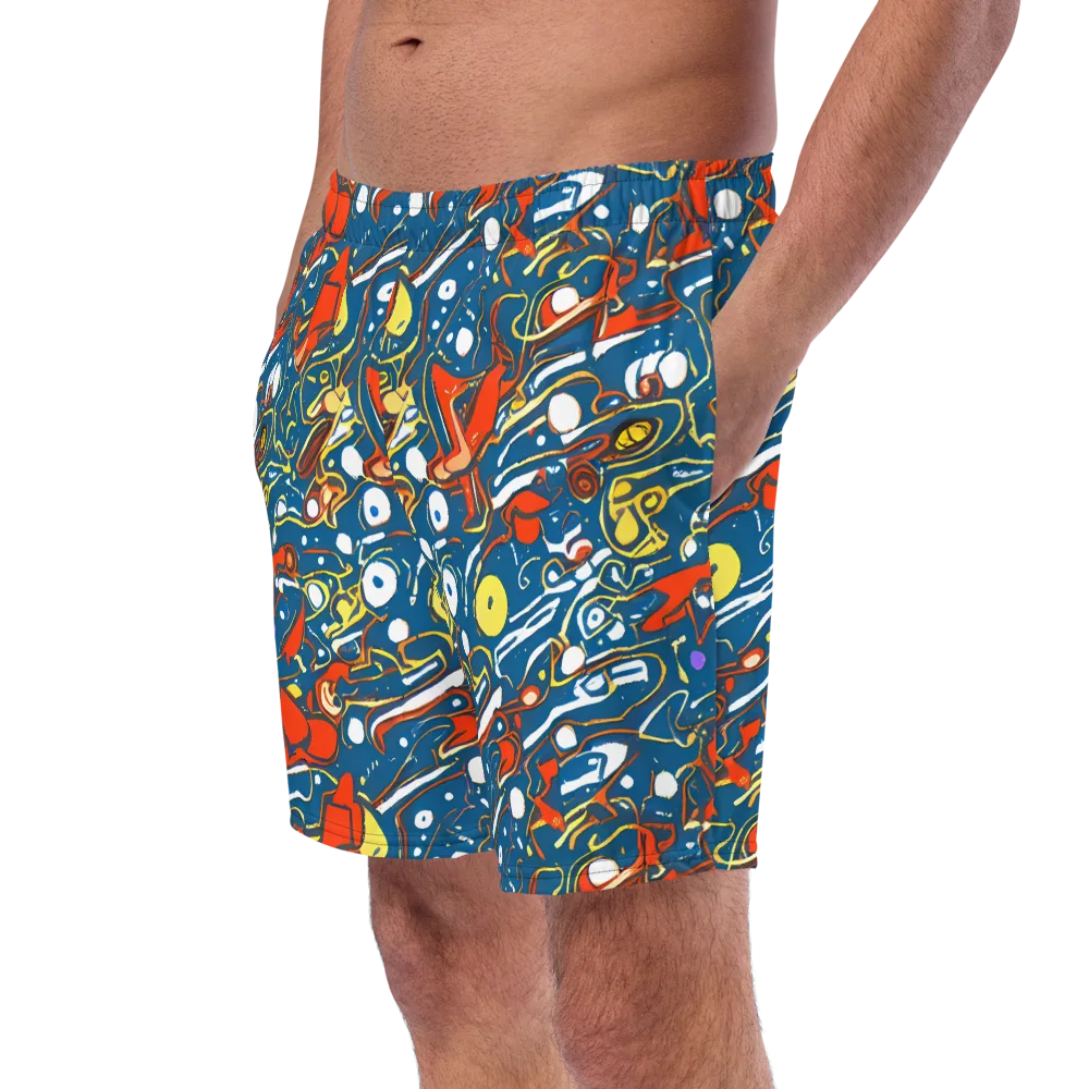 Liquid Geometry on Swim Trunks — Left Front