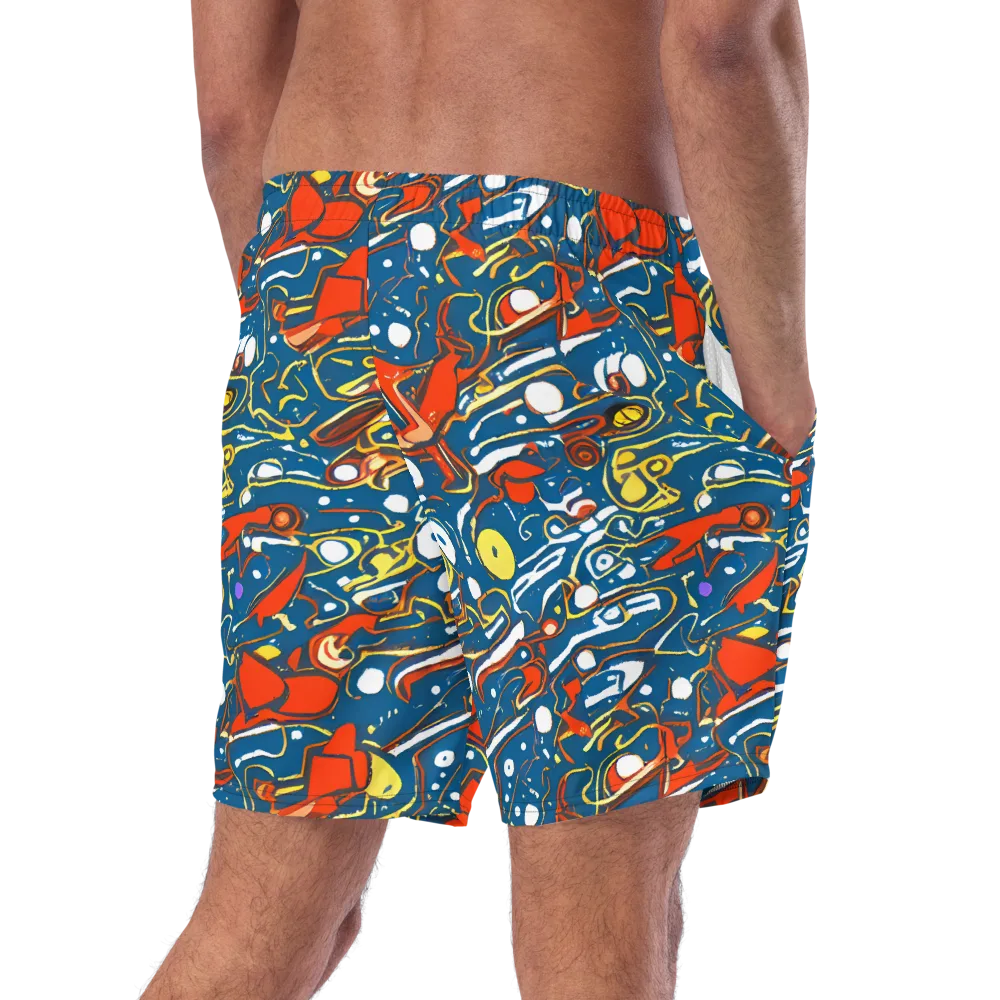 Liquid Geometry on Swim Trunks — Right Back