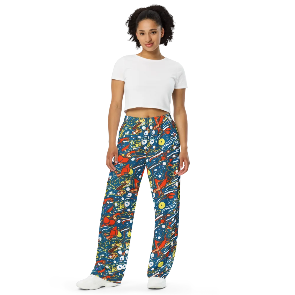 Liquid Geometry on Wide-Leg Pants — Front