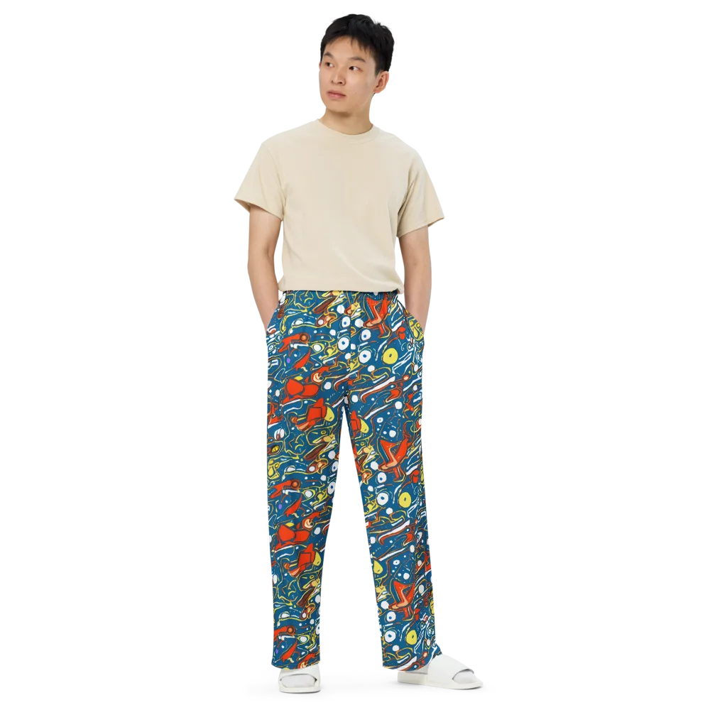 Liquid Geometry on Wide-Leg Pants — Front
