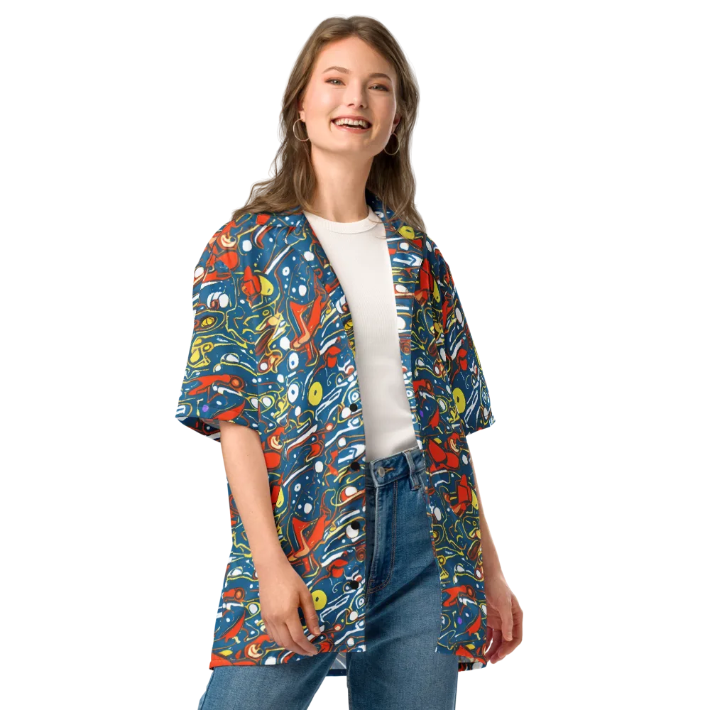 Liquid Geometry on Button Shirt — Front