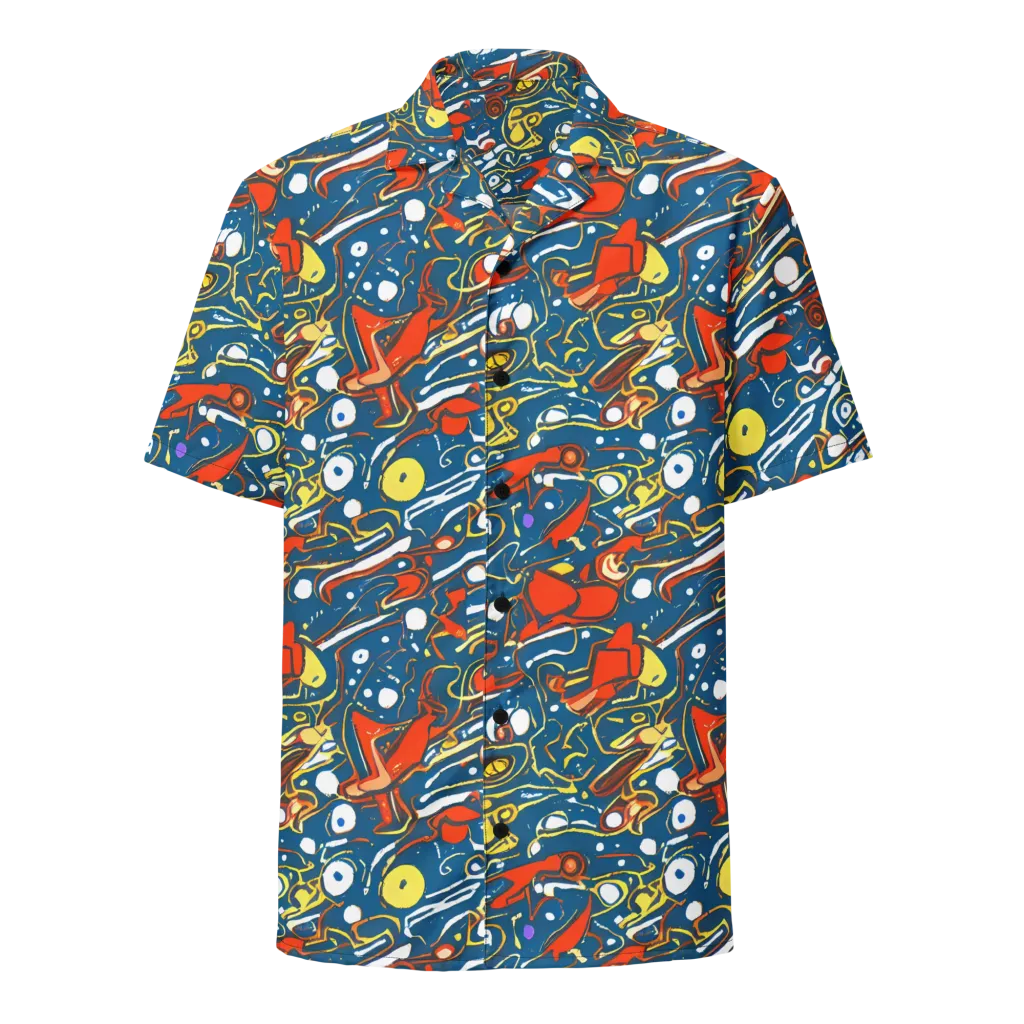 Liquid Geometry on Button Shirt — Front
