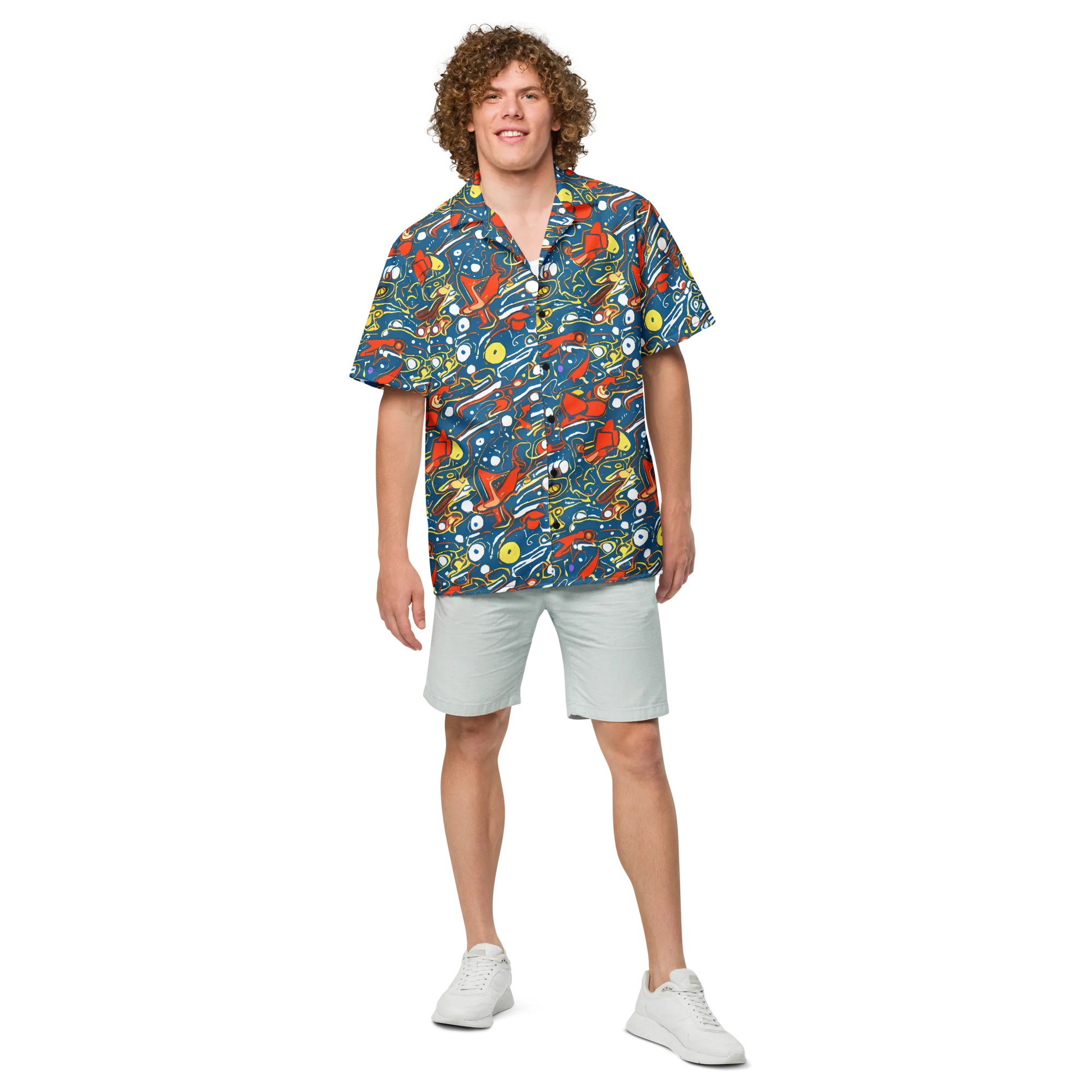 Liquid Geometry on Button Shirt — Front