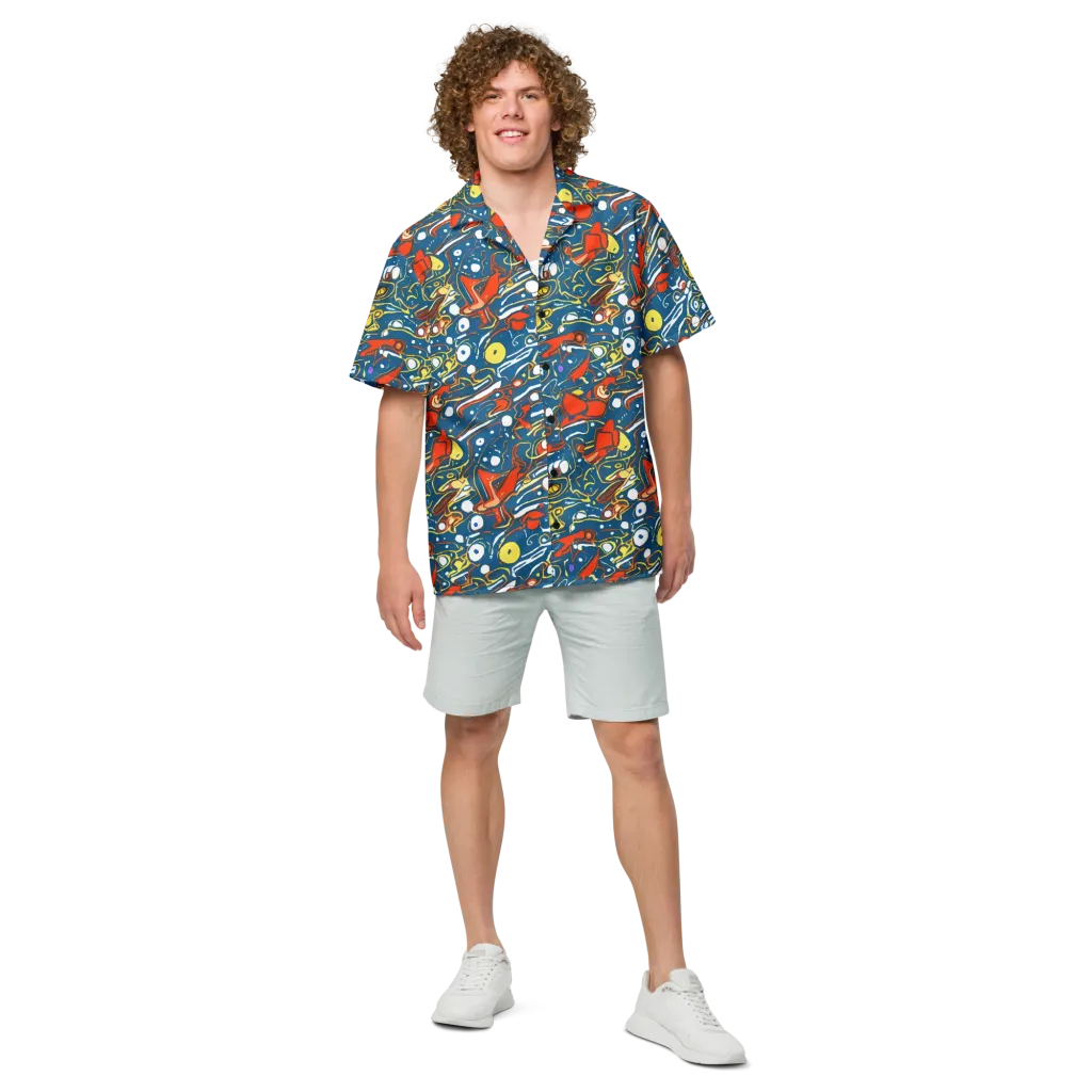 Liquid Geometry on Button Shirt — Front