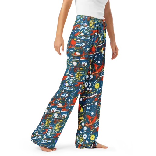 Liquid Geometry on a Women's Pajama Pants