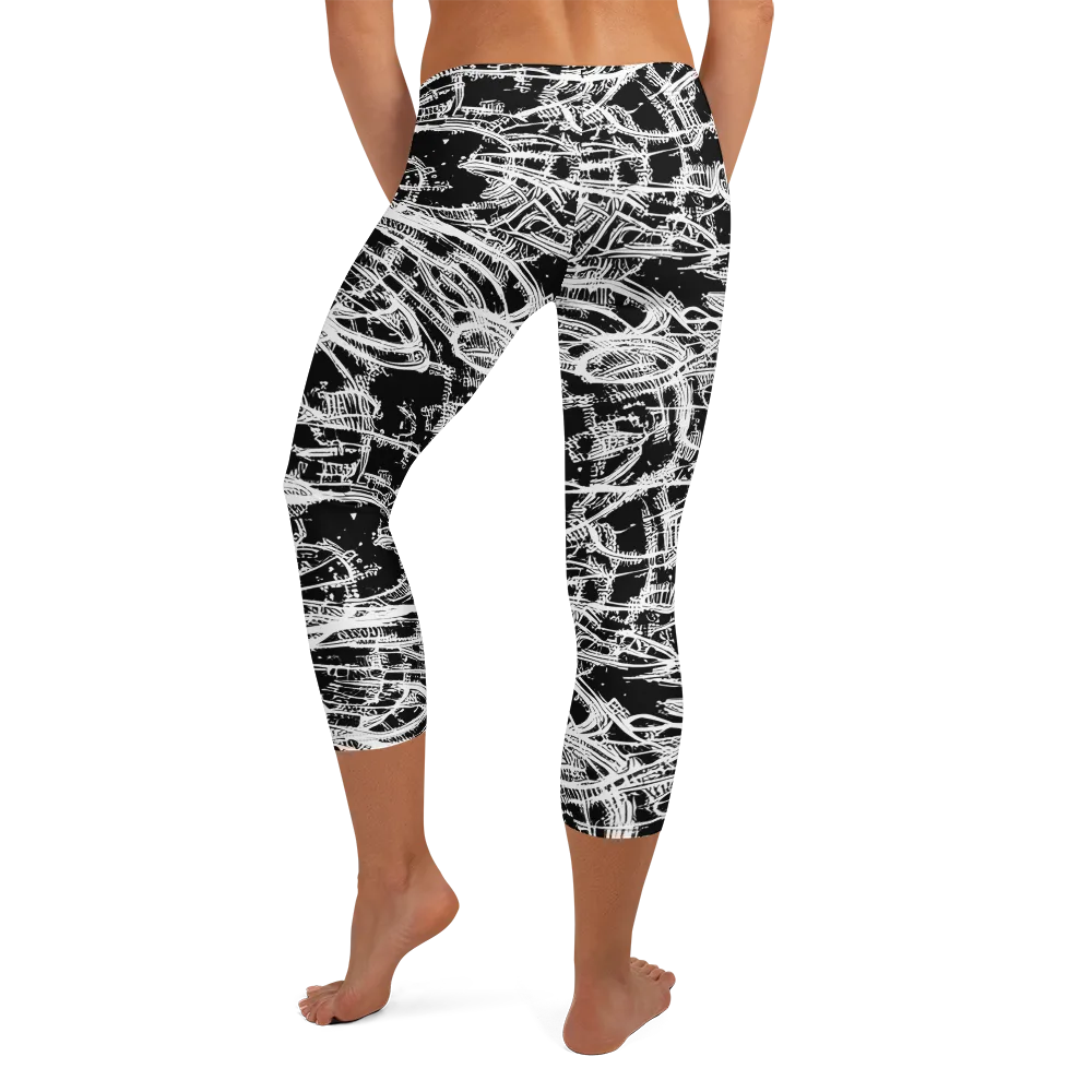Blackline Current on Capri Leggings — Back