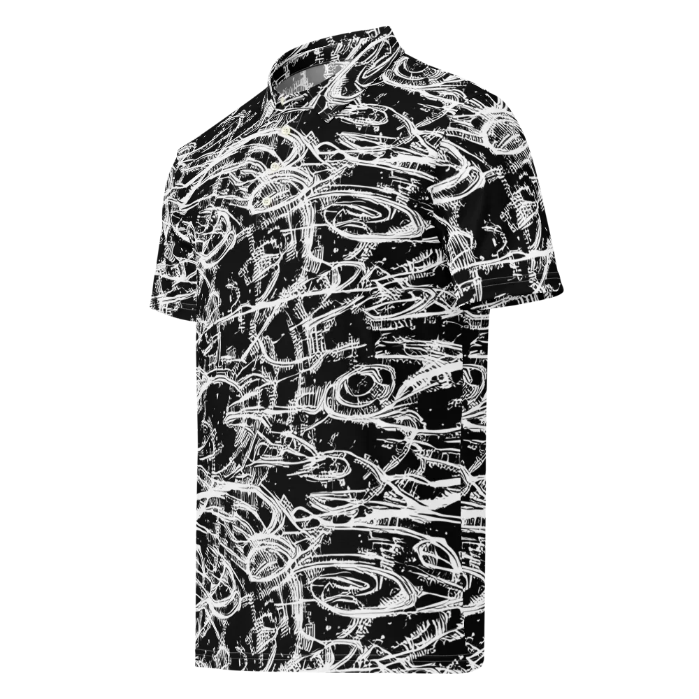 Blackline Current on Men's Slim Fit Polo Shirt — Left Front