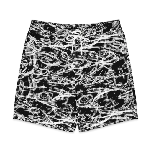 Blackline Current on a Men's Board Shorts
