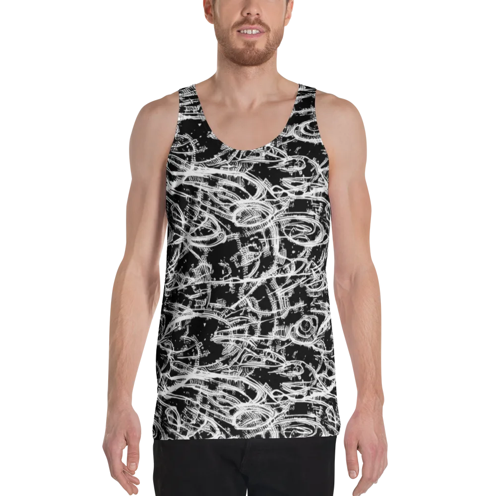 Blackline Current on Men's Tank Top — Front