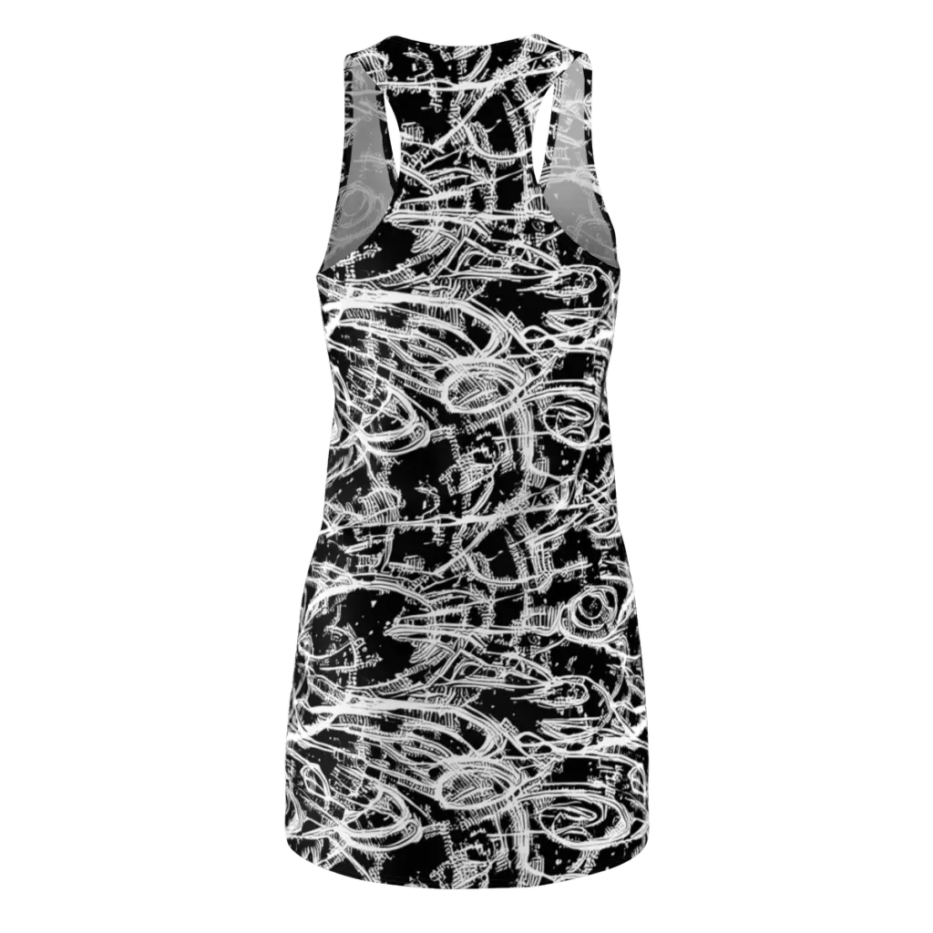 Blackline Current on Racerback Dress — Back
