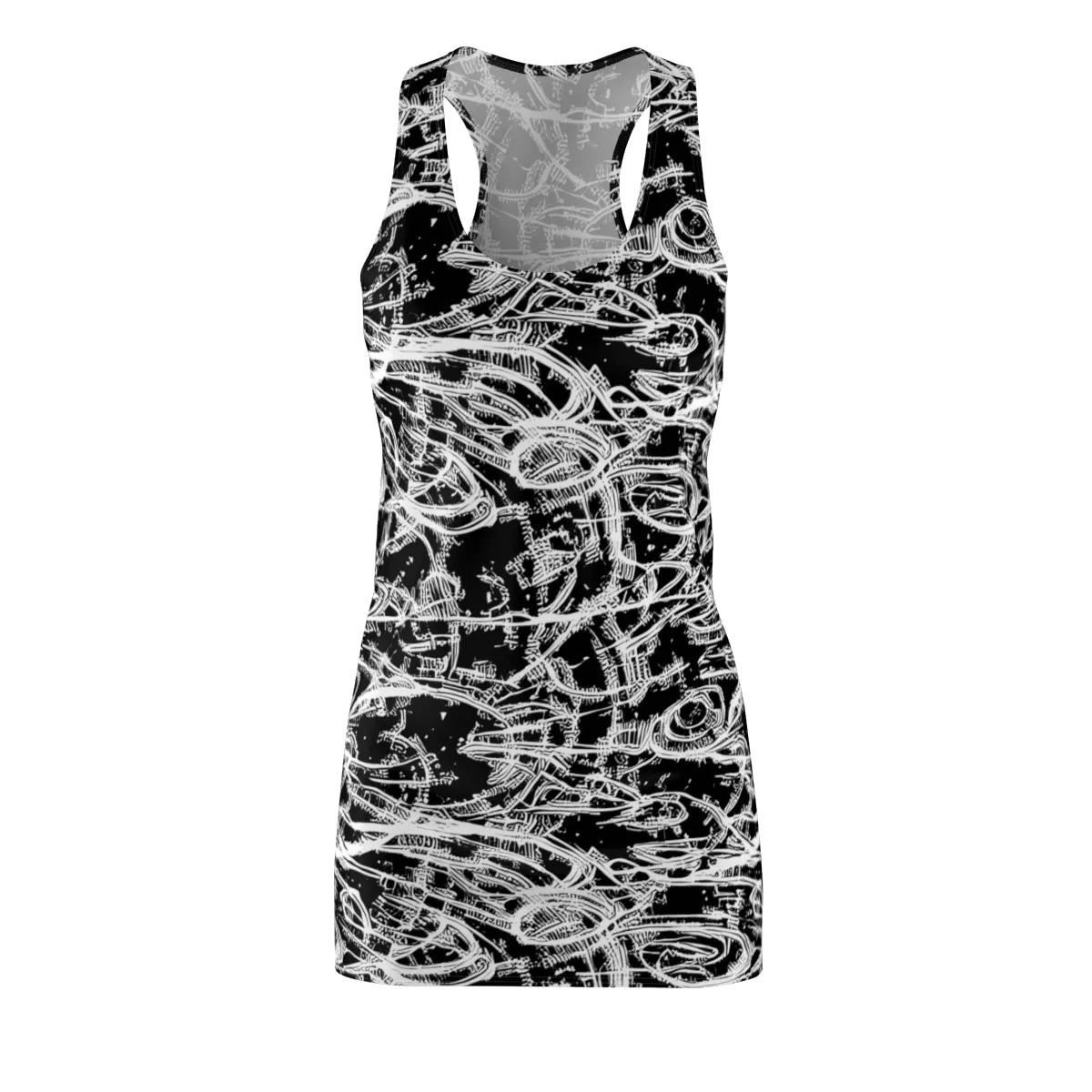 Blackline Current on Racerback Dress — Front