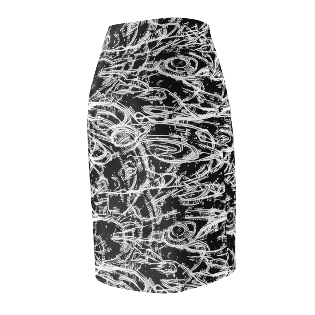 Blackline Current on Pencil Skirt — Back Side