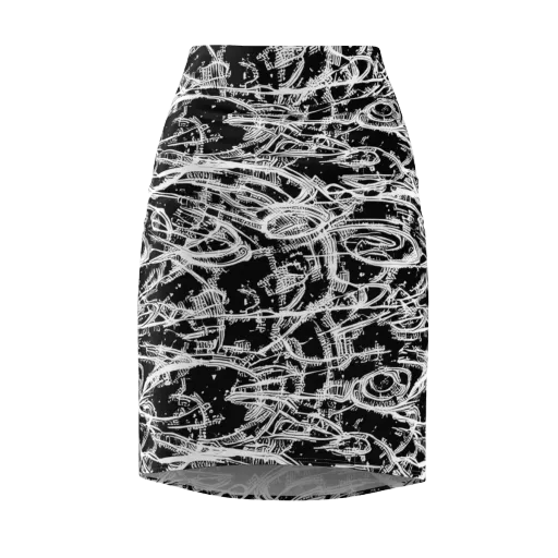 Blackline Current on a Pencil Skirt