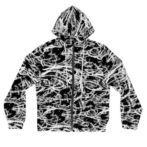 Blackline Current on a Women's Full-Zip Hoodie