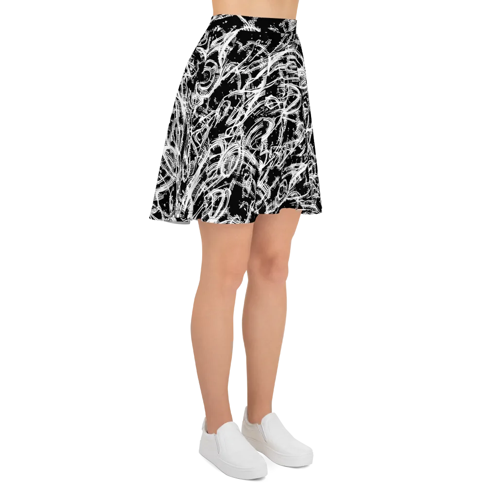 Blackline Current on Skater Skirt — Right