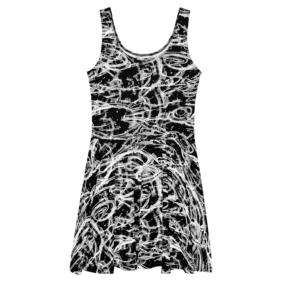 Blackline Current on Skater Dress — Front