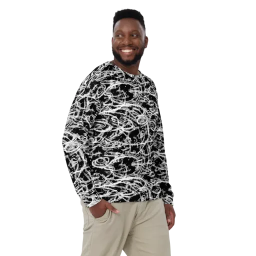 Blackline Current on a Sweatshirt
