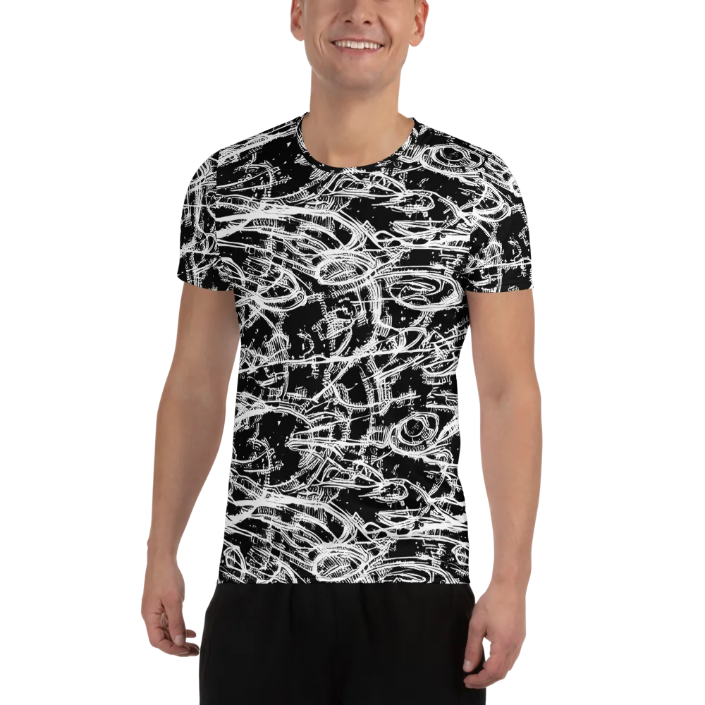 Blackline Current on Men's Athletic T-Shirt — Front